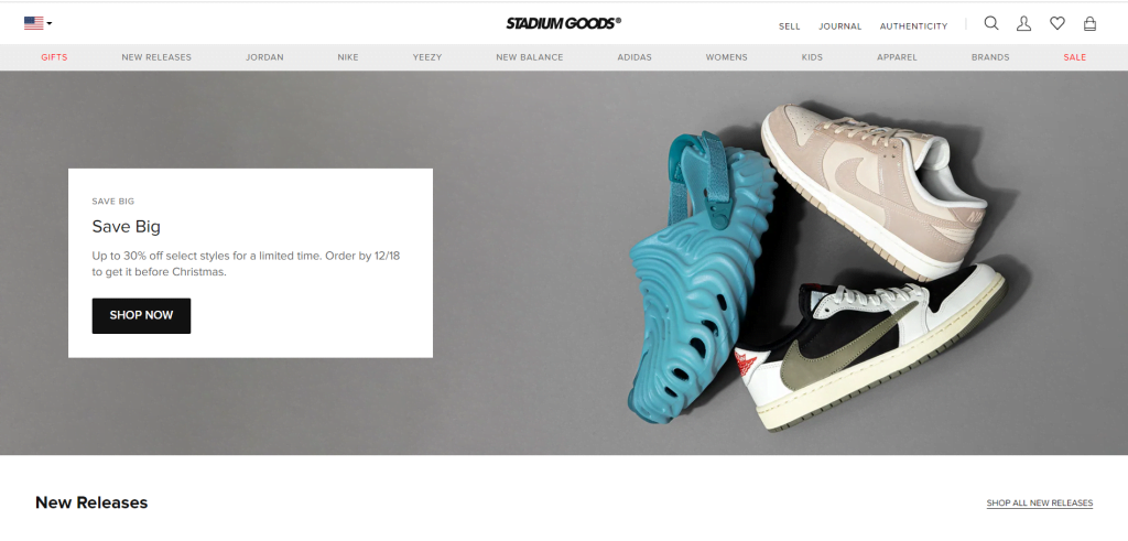 Stadium Goods Marketplace for Sneaker Sellers